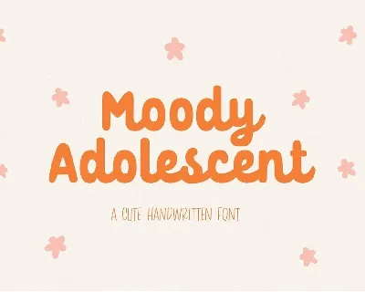 Moody Adolescent font