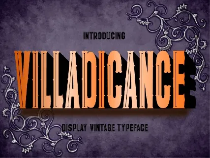 Villadicance Display font