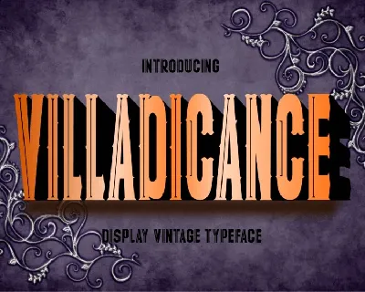 Villadicance Display font