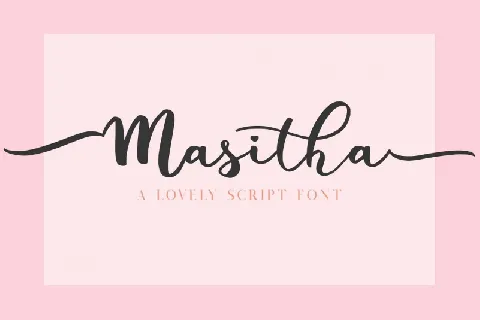 Masitha Script font