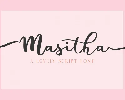 Masitha Script font