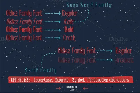 Oldiez Family + bonus font