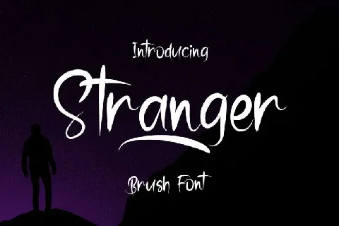 Stranger Brush font