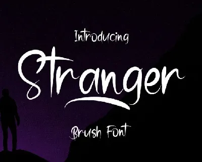 Stranger Brush font