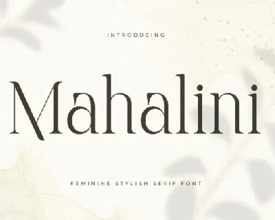 Mahalini Typeface font