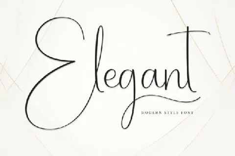 Elegant Script font