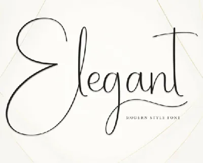 Elegant Script font