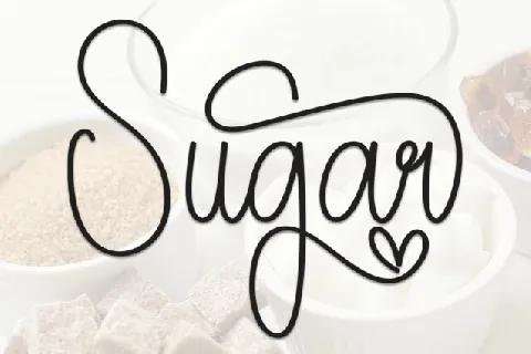 Sugar Script font