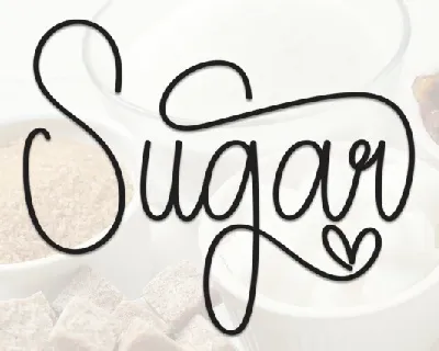 Sugar Script font