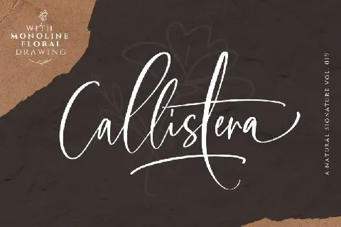 Callistera Script font