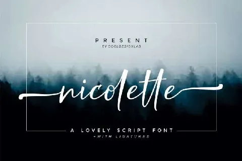 Nicolette Script Free font