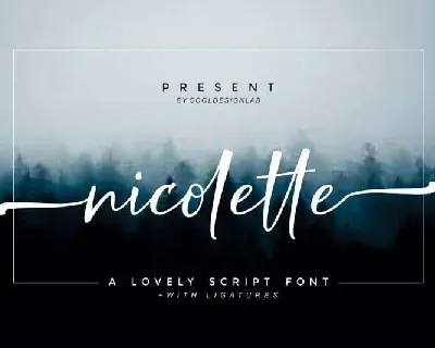 Nicolette Script Free font