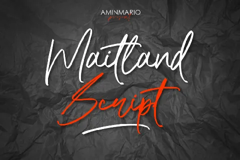 Maitland Script font