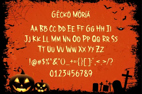 Gecko Moria Demo font