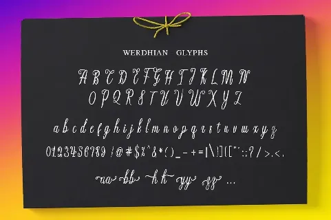 Werdhian Script font