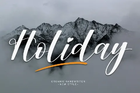 Holiday Typeface font