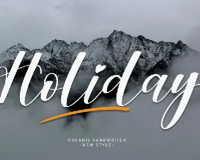 Holiday Typeface font