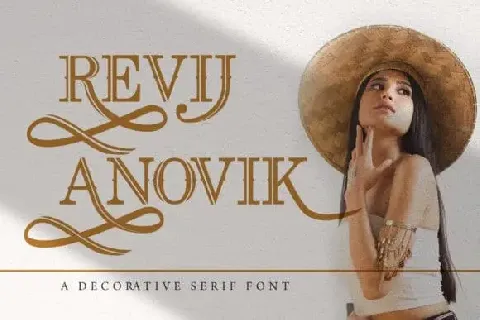 Revij Anovik Display font