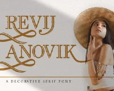 Revij Anovik Display font
