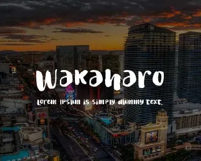Wakaharo font