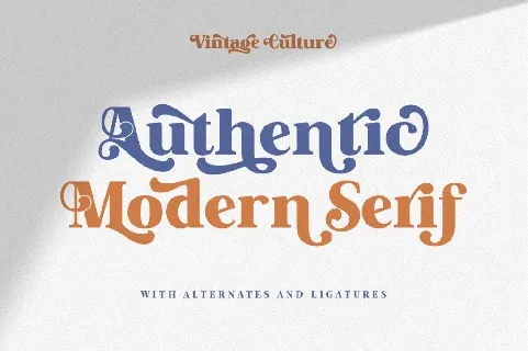 Vintage Culture font