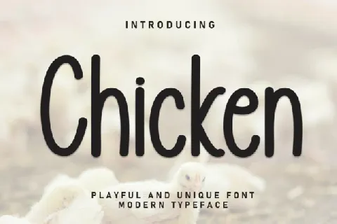 Chicken Display font