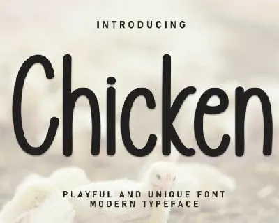 Chicken Display font