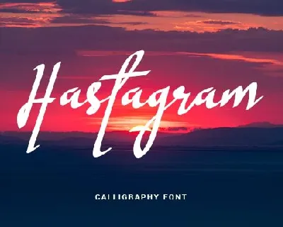 Hastagram Calligraphy font