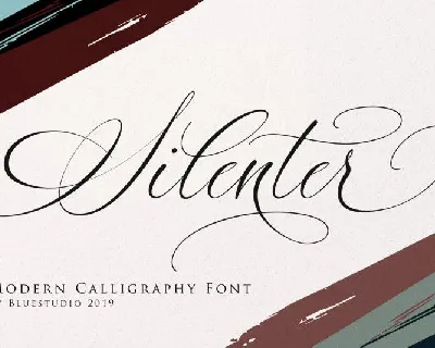 Silenter Calligraphy font