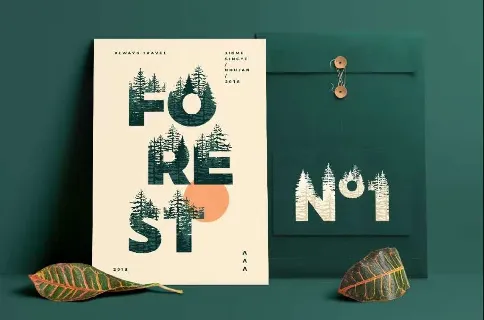 Forests Layered font