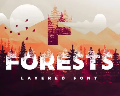 Forests Layered font