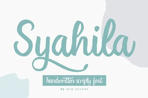 Syahila demo font