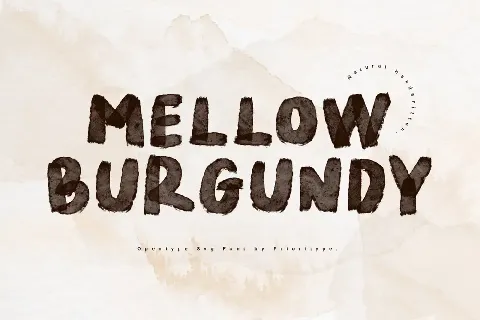 Mellow Burgundy font