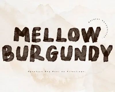 Mellow Burgundy font