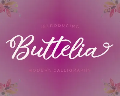 Buttelia font