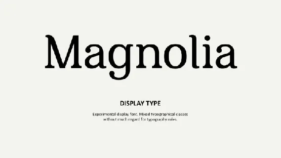 Magnolia font