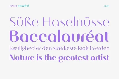 Nearo Rounded font