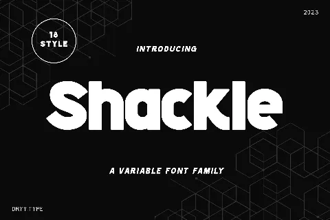 Shackle font