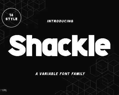 Shackle font