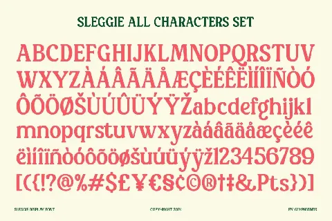 Sleggie font