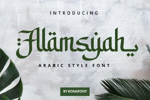 Alamsyah font