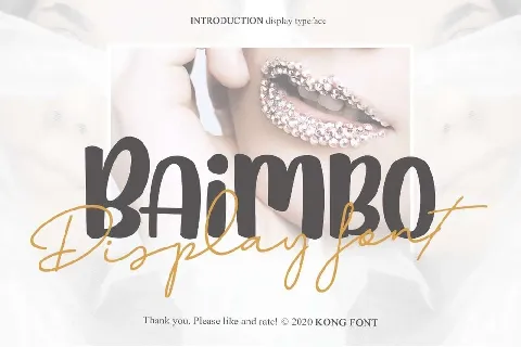 Baimbo font