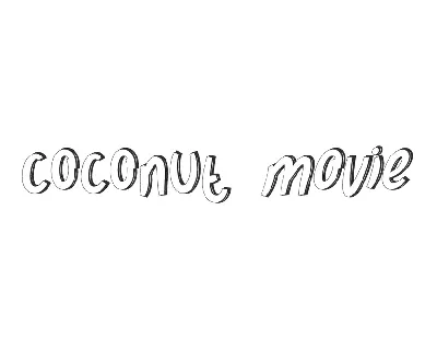 Coconut Movie font