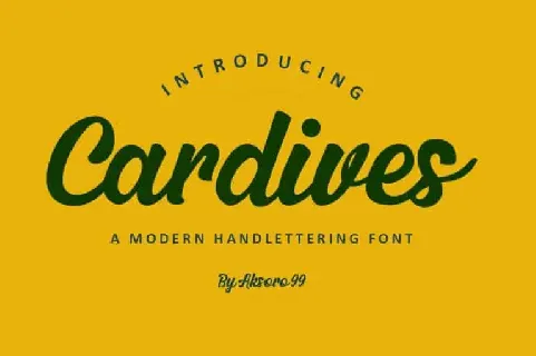 Cardives Script font