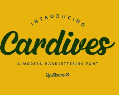 Cardives Script font