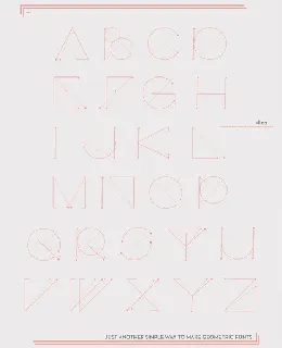 Geometric Typography font