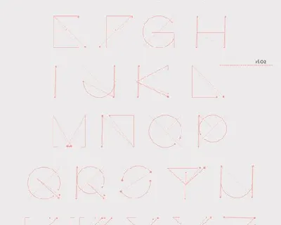 Geometric Typography font