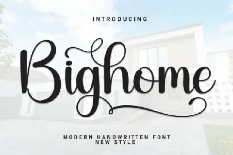 Bighome Script font