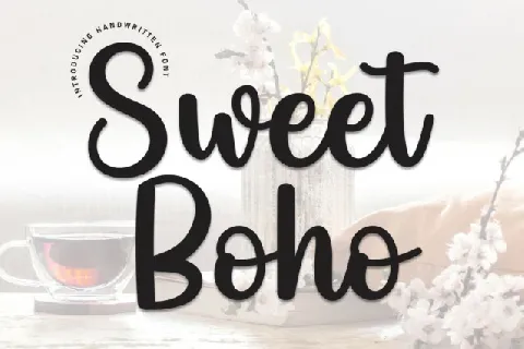 Sweet Boho Script font