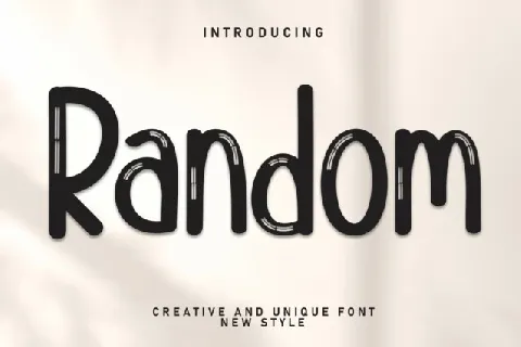 Random Display font